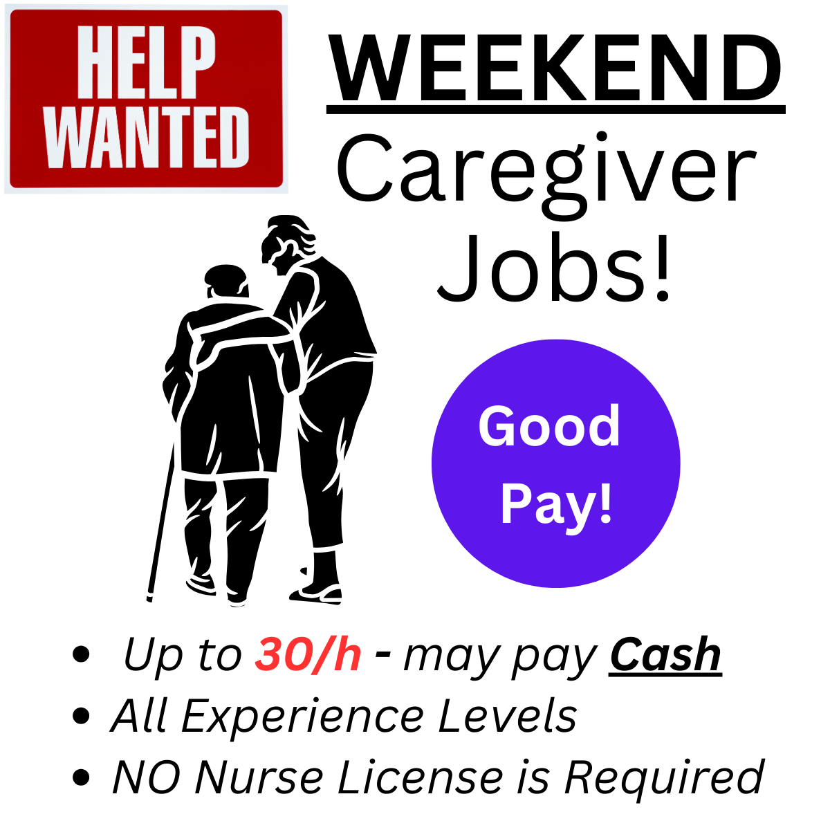 Приклад креативу по ніші Caregiver Jobs